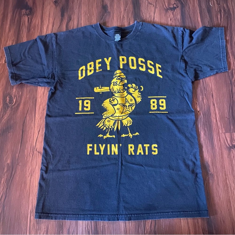 Obey Posse Flyin’ Rats T-Shirt Medium